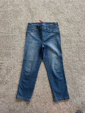 SPANX Blue Denim Jeans with Red Brand Tag
